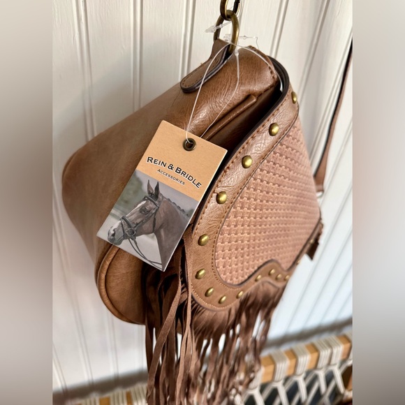 Rein & Bridle Fringe Crossbody Bag NWT - Picture 2 of 7